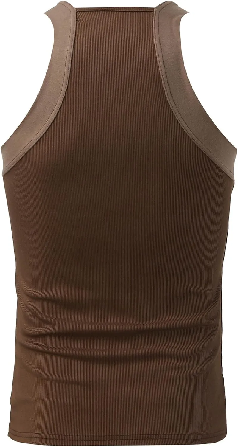 Men Fashion Tank Top Summer Streetwear Sexy Sleeveless T Shirts Vintage Tee Vest