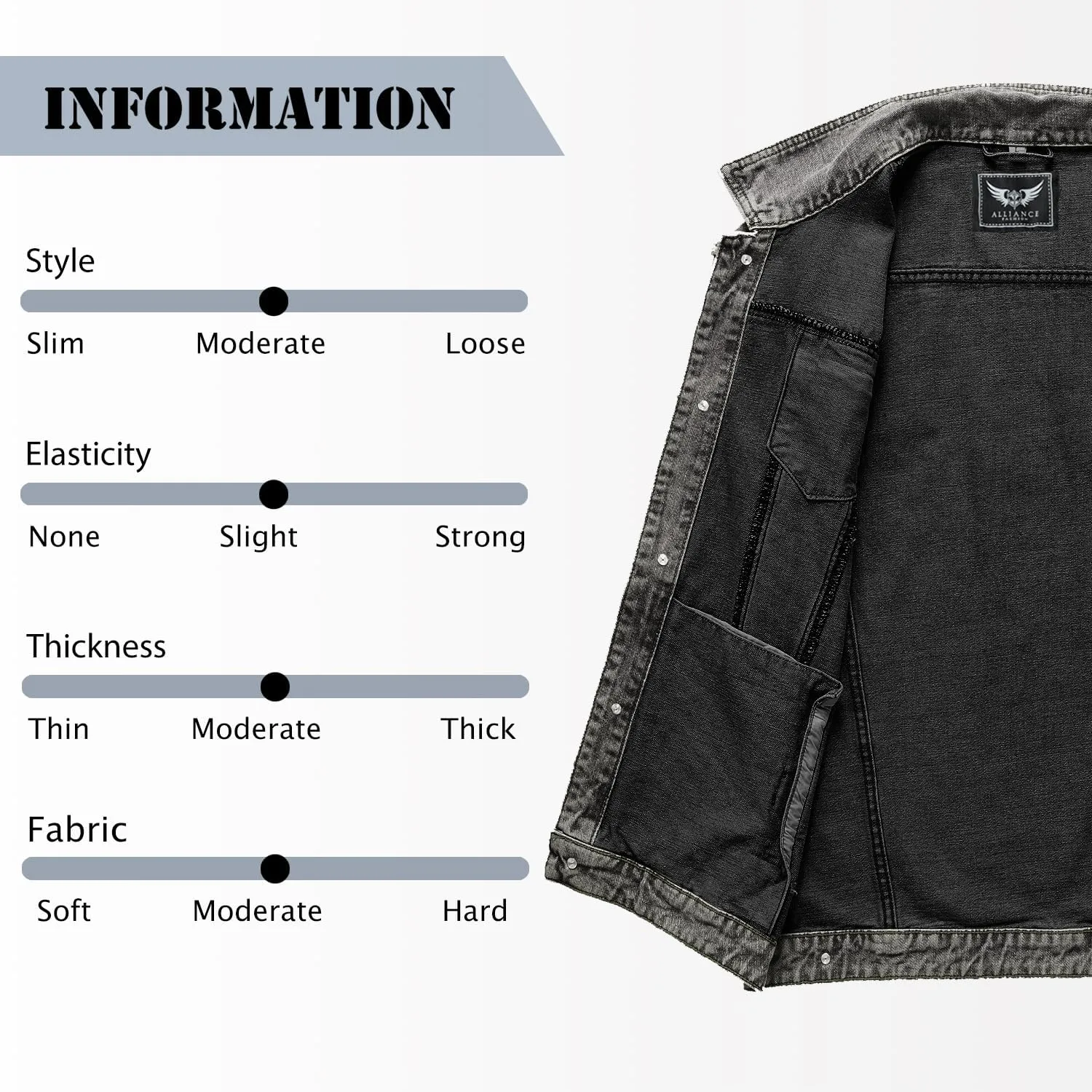 Men's Casual Jean Vest Stretchy Motorcycle Denim Sleeveless Vest