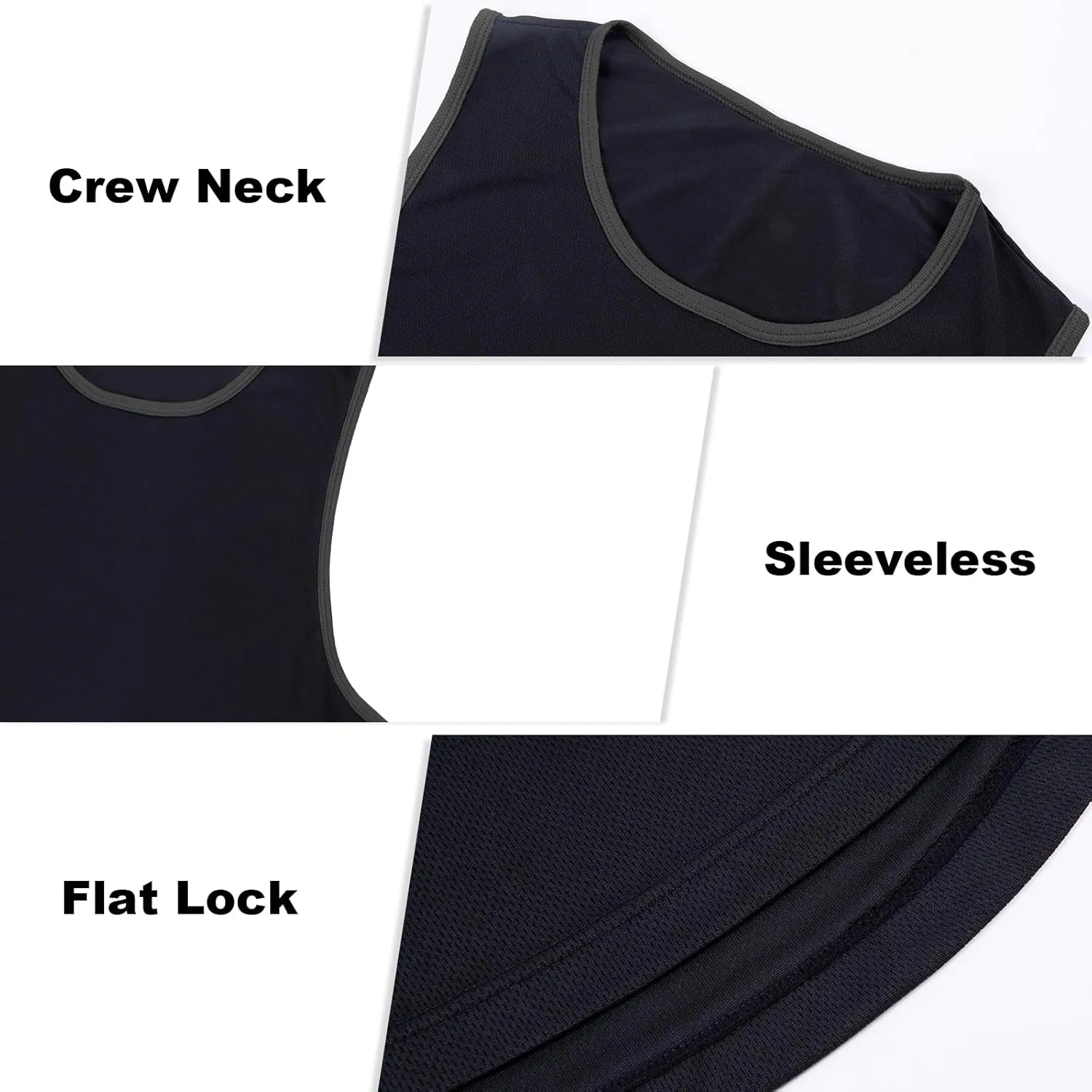 Mens Mesh Workout Tank Tops Muscle Sleeveless Fitness Tee Shirts Summer Dry Fit Gym Training T-Shirt Athletic Cloth