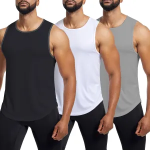 Mens Mesh Workout Tank Tops Muscle Sleeveless Fitness Tee Shirts Summer Dry Fit Gym Training T-Shirt Athletic Cloth