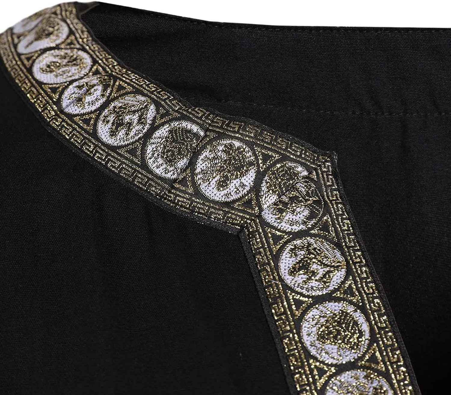Mens Renaissance Shirts Medieval Costume Halloween Tunic Vintage Shirts Viking Knight Pirate Warrior Top with Belt Tops