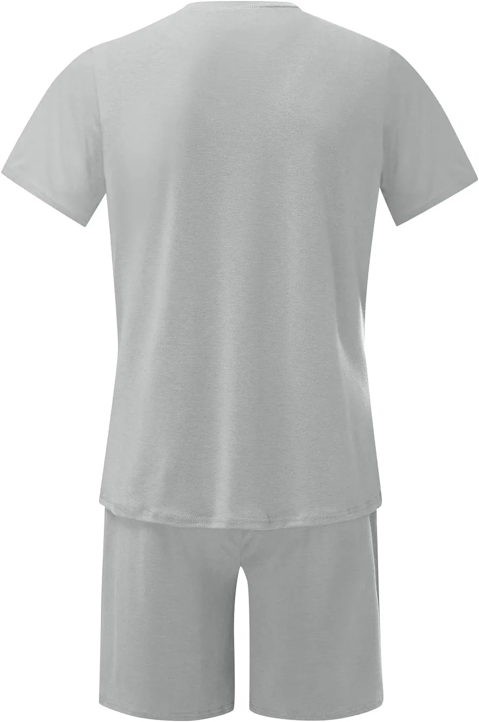 Mens Short Sets 2 Piece Outfits Summer Casual Muscle Gym Workout Athletic T Shirt Outfits for Men