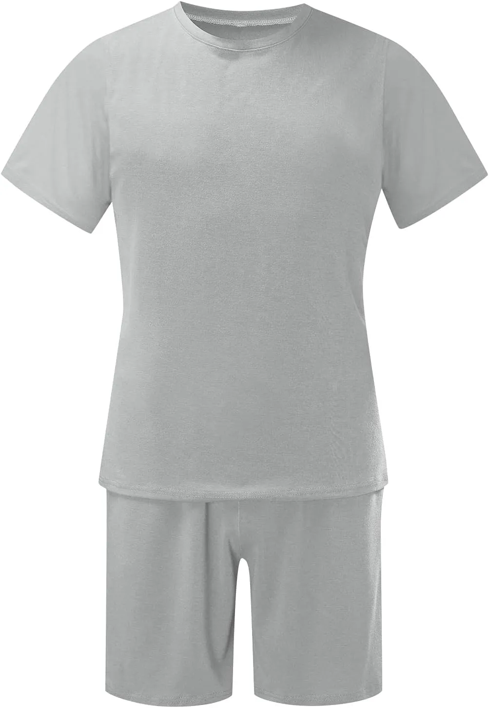 Mens Short Sets 2 Piece Outfits Summer Casual Muscle Gym Workout Athletic T Shirt Outfits for Men