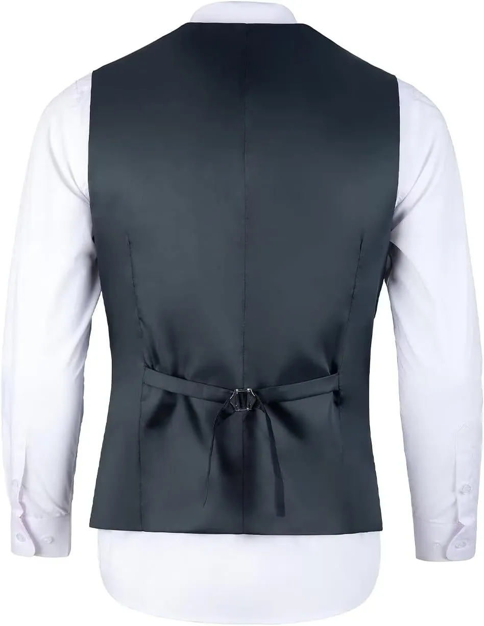 Mens Suit Vest Formal Business Dress Vest for Wedding