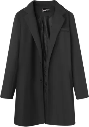 Mens Trench Coat 2023 Winter Long Jacket Double Breasted Overcoat Classic Woolen Windbreaker Jacket Overcoat Suit Jackets