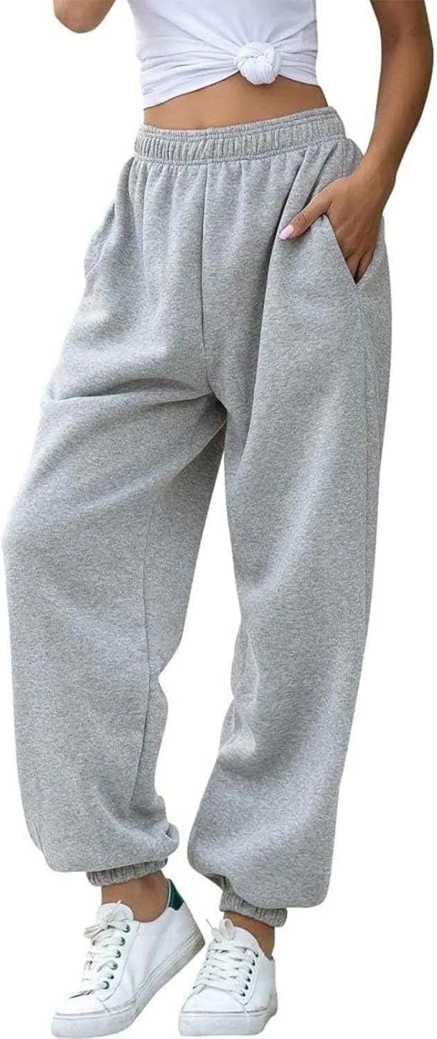 midelxp Fleece Sweatsuits Women 2 Piece Outfit Oversized Hoodies Baggy Jogger Sweatpants Track Suits Athletic Lounge Sets
