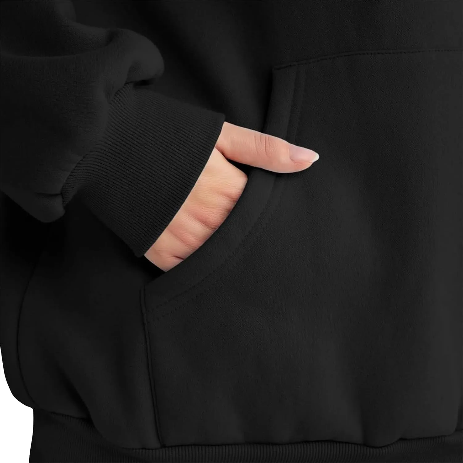 midelxp Fleece Sweatsuits Women 2 Piece Outfit Oversized Hoodies Baggy Jogger Sweatpants Track Suits Athletic Lounge Sets