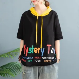 Mystery Town Colourful Hooded T-shirt