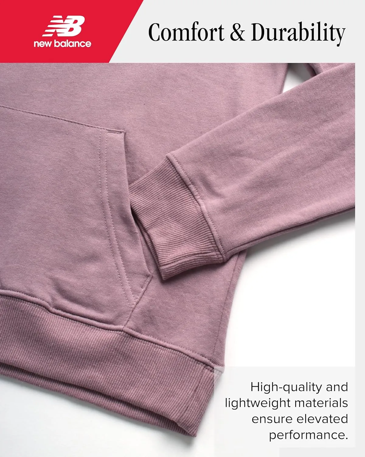 New Balance Girls' Jogger Set - 2 Piece Pullover Fleece Hoodie Sweatshirt and Jogger Sweatpants for Girls (Sizes: 5-16)