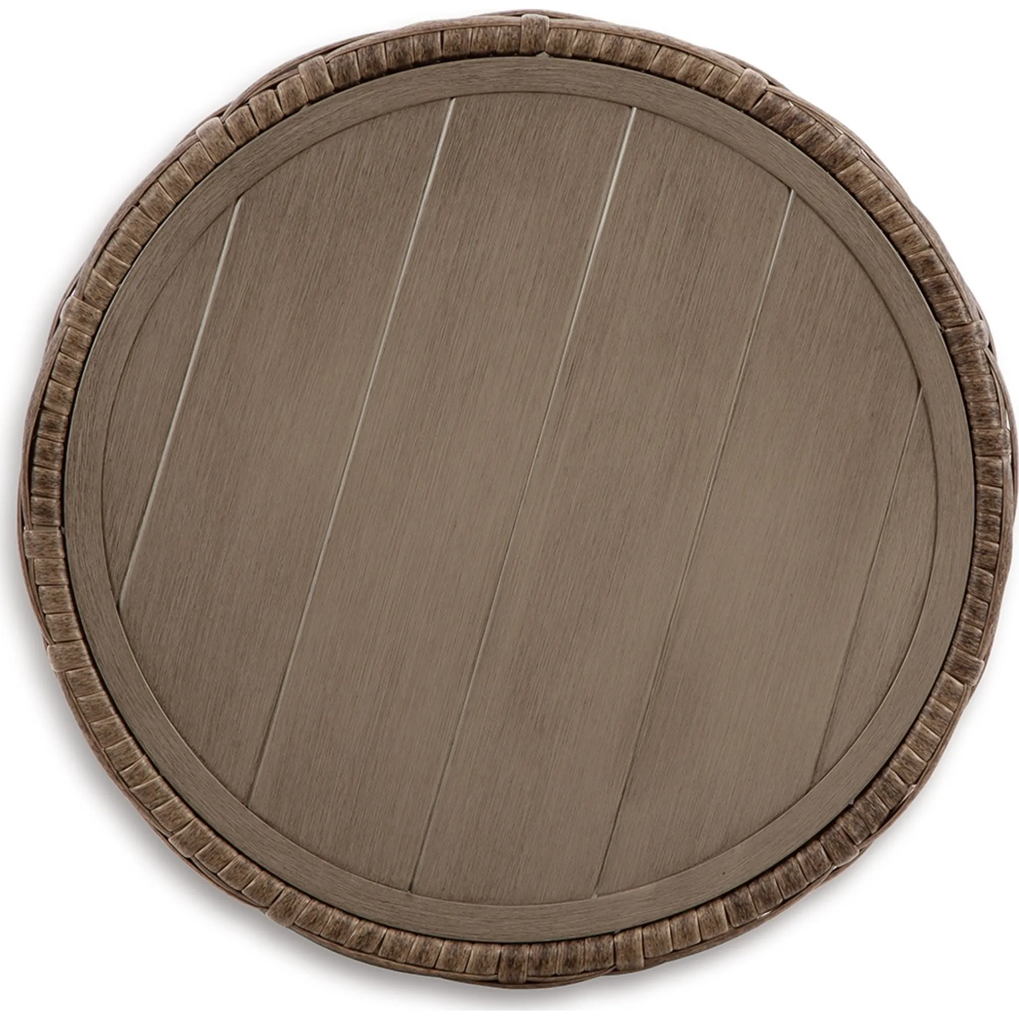 Outdoor Sandy Bloom Round End Table