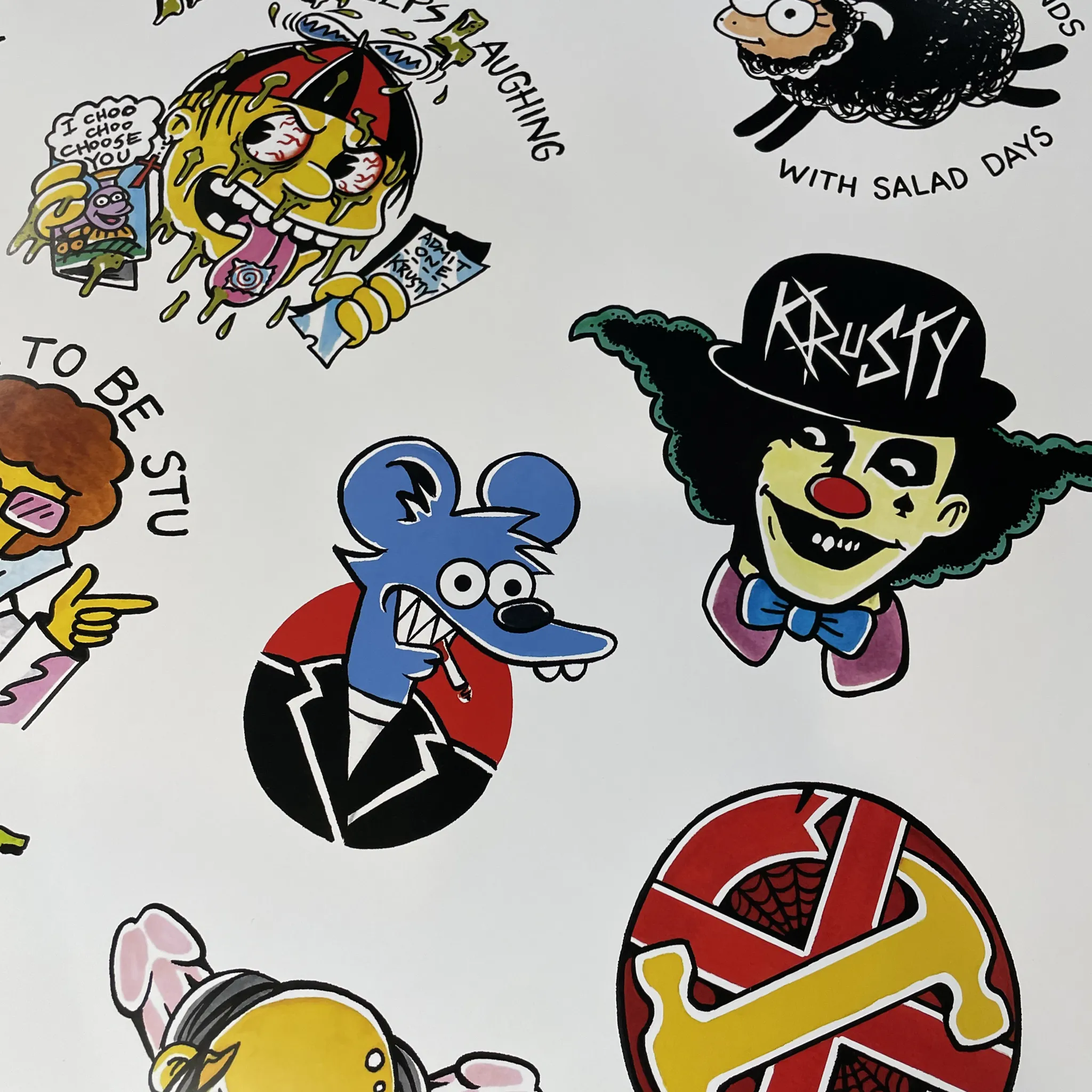 Punk Simpsons Giant Poster