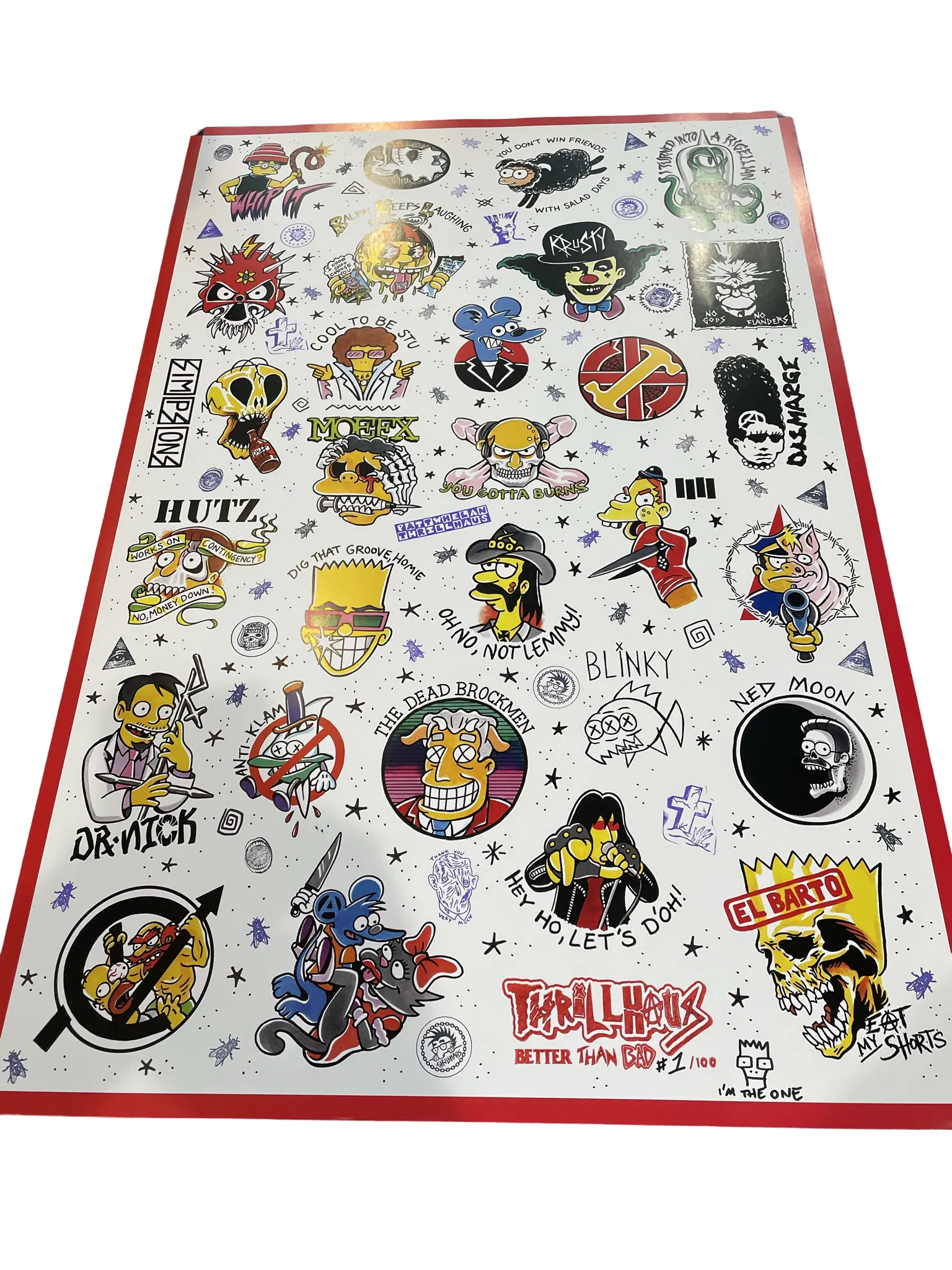 Punk Simpsons Giant Poster