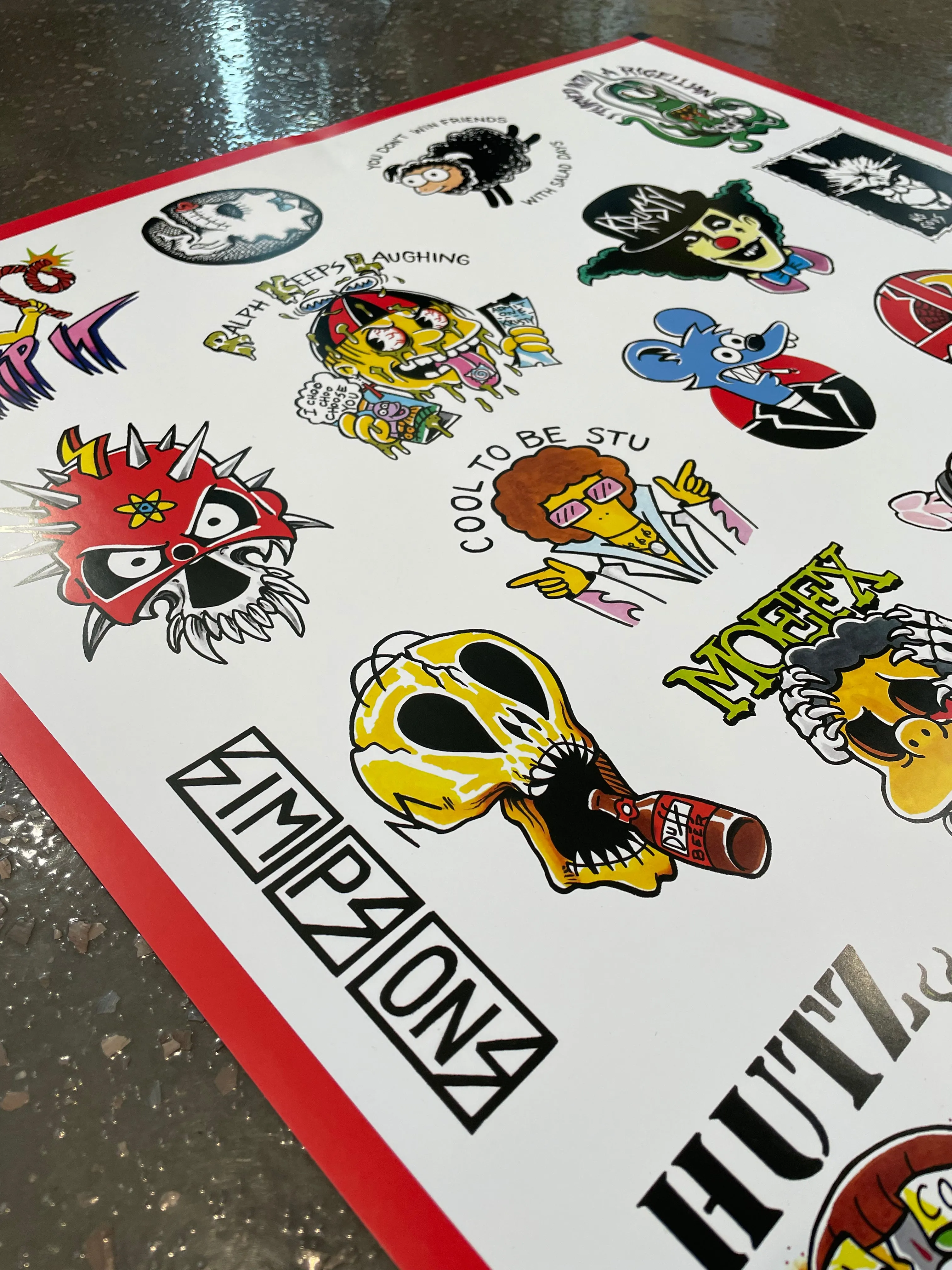 Punk Simpsons Giant Poster