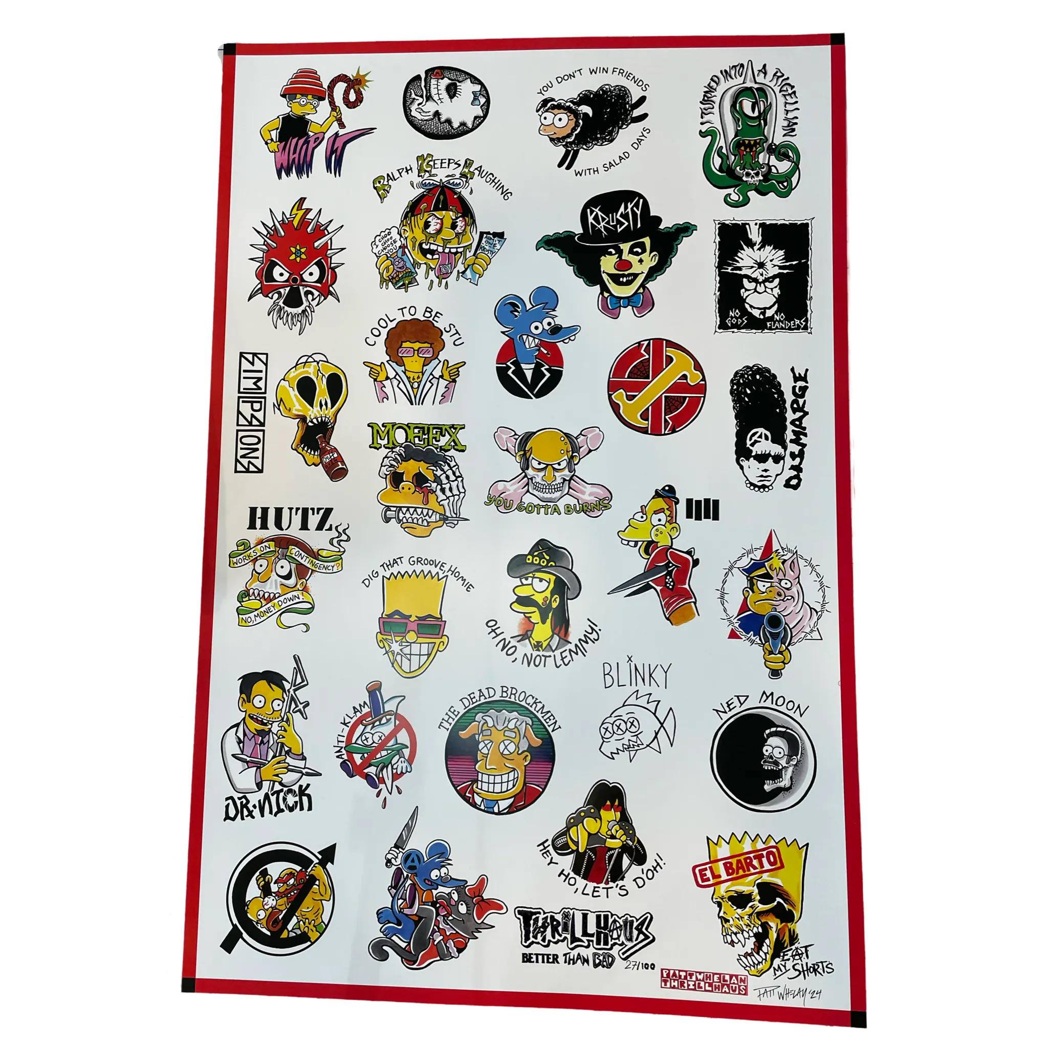 Punk Simpsons Giant Poster