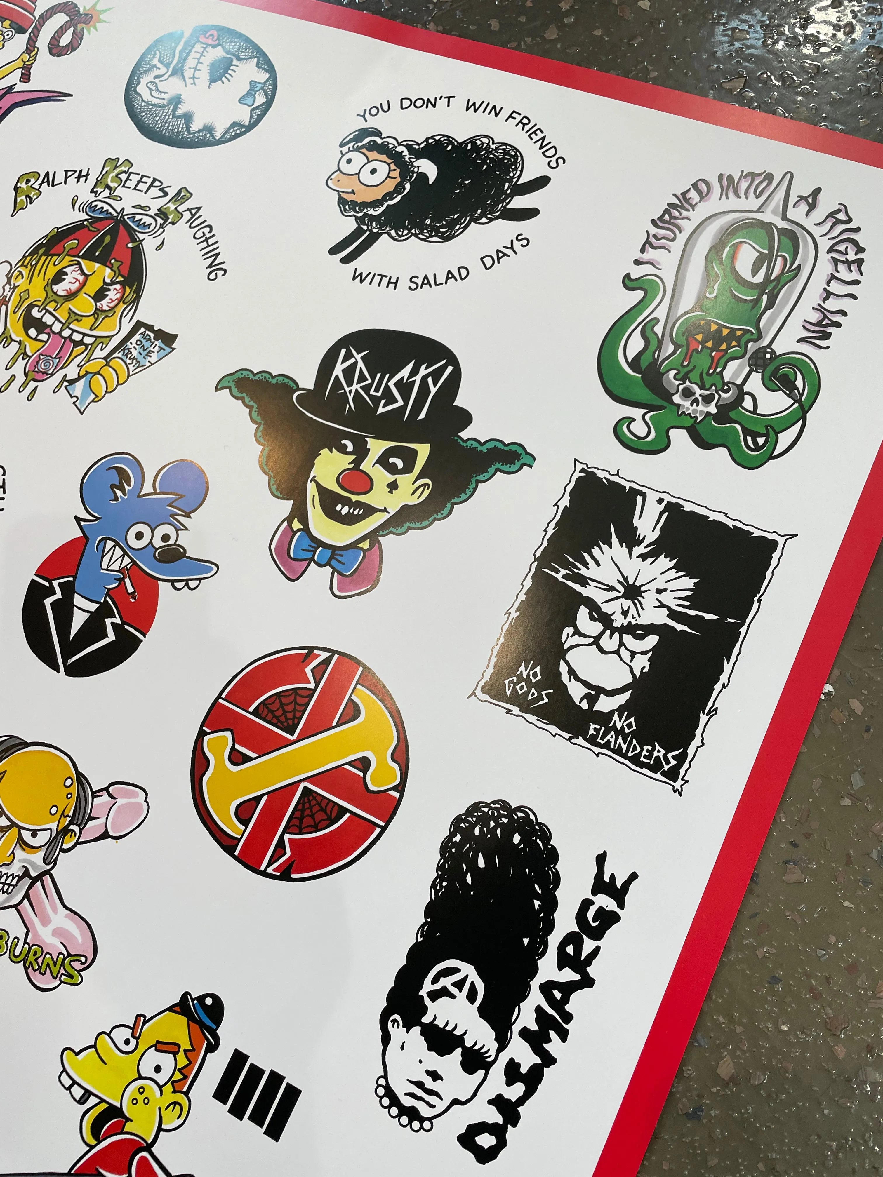 Punk Simpsons Giant Poster