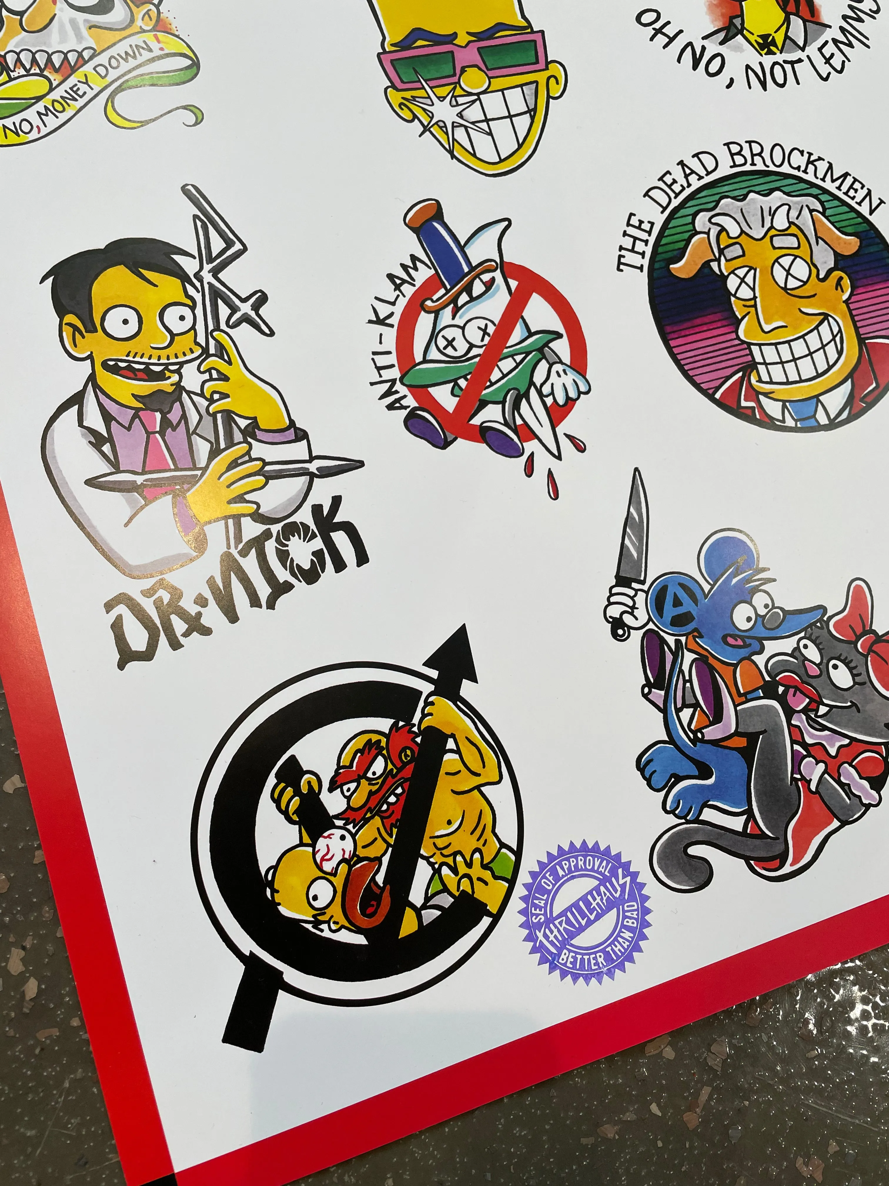 Punk Simpsons Giant Poster