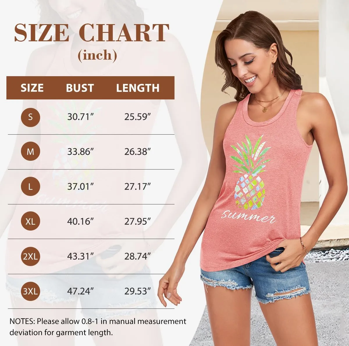 Racerback Tank Tops for Women Summer Sleeveless Round Neck Casual Graphic Tunic Shirts