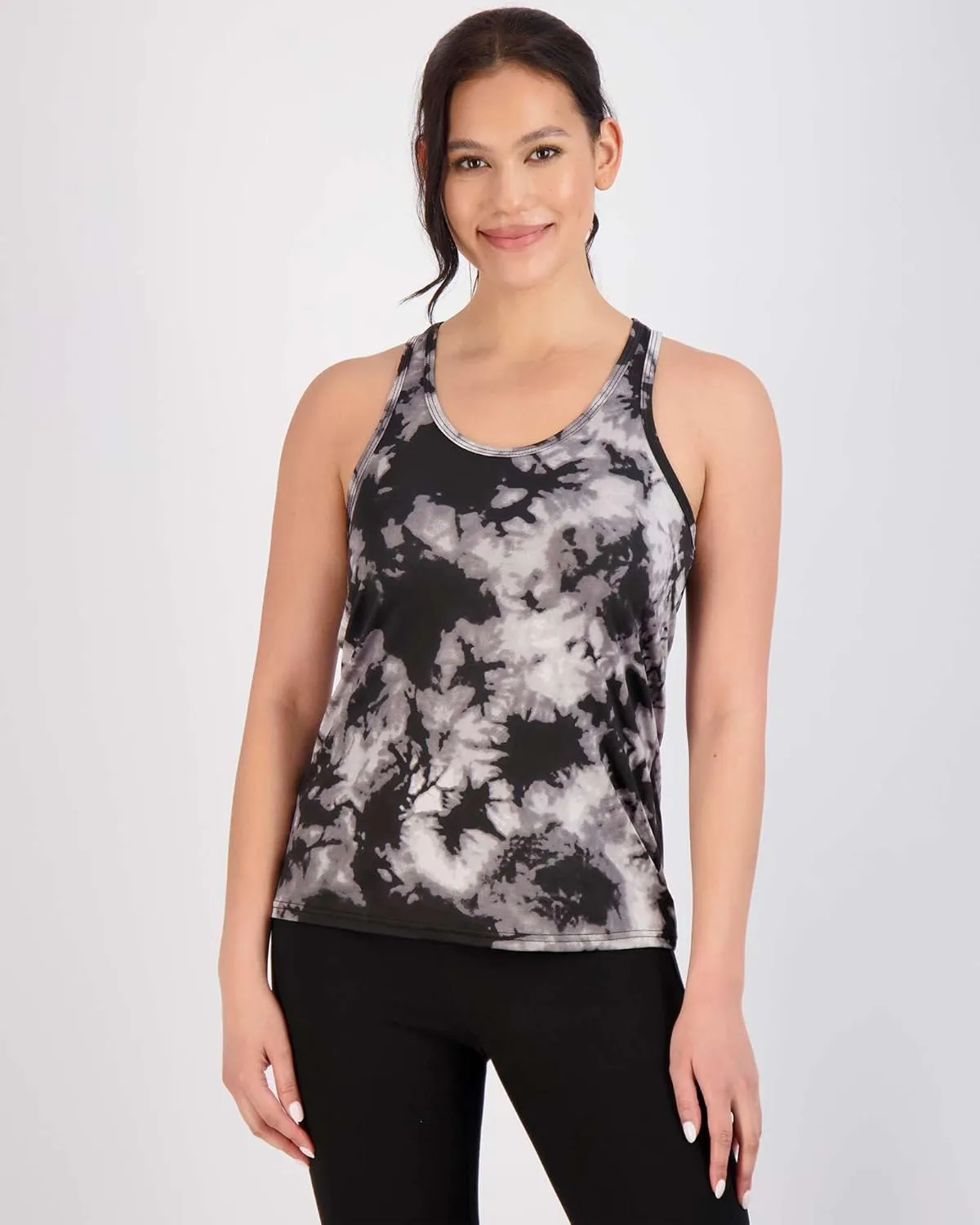 Real Essentials 5-Pack Women's Racerback Tank Top Dry-Fit Athletic Performance Yoga Activewear (Available in Plus Size)