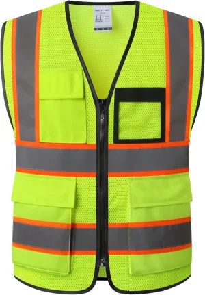 Reflective Safety Vest for Men Women Construction Vest Meet ANSI/ISEA Standard