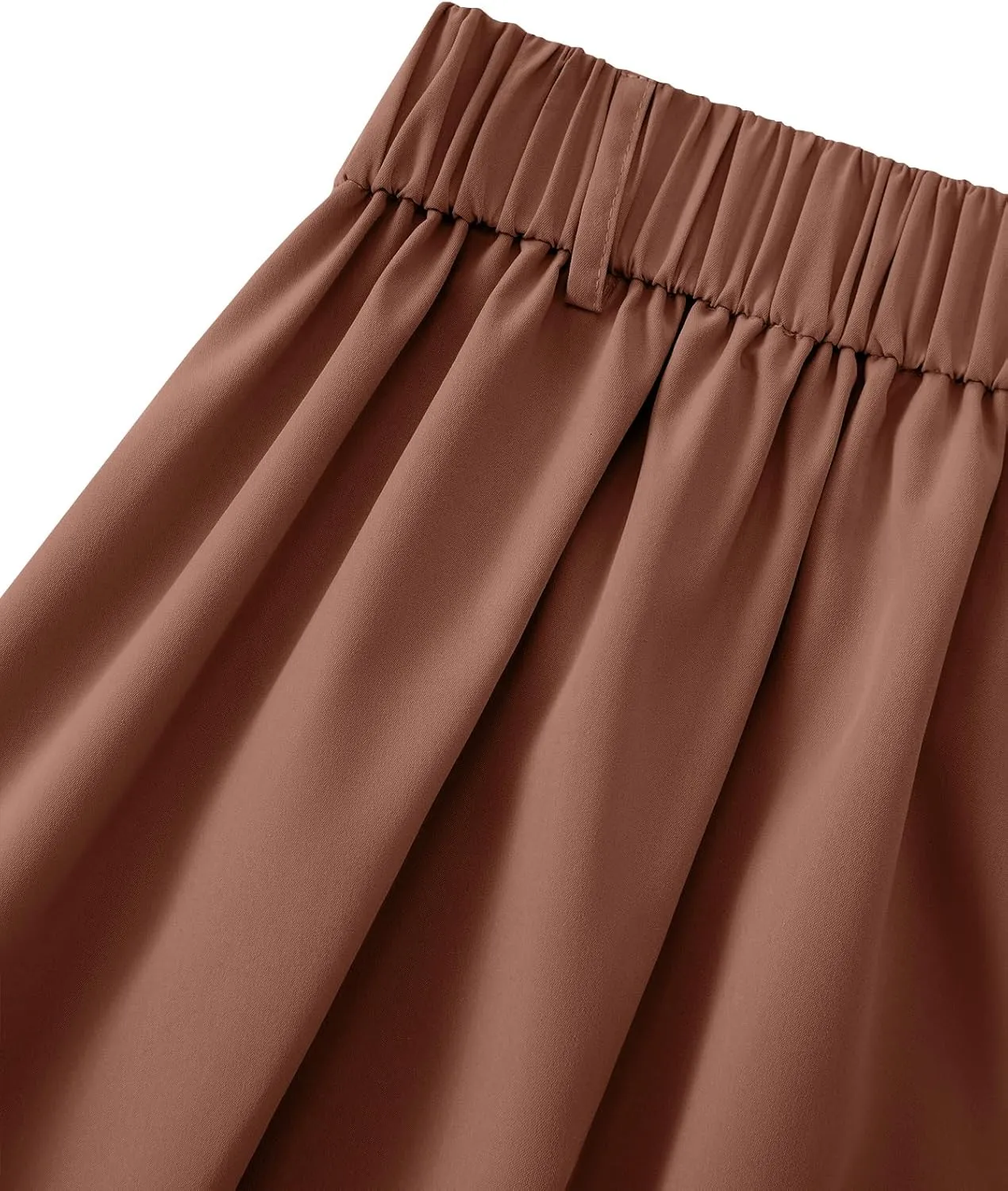Rooscier Women's Split High Waist Flared A Line Button Down Vintage Pockets Maxi Skirt