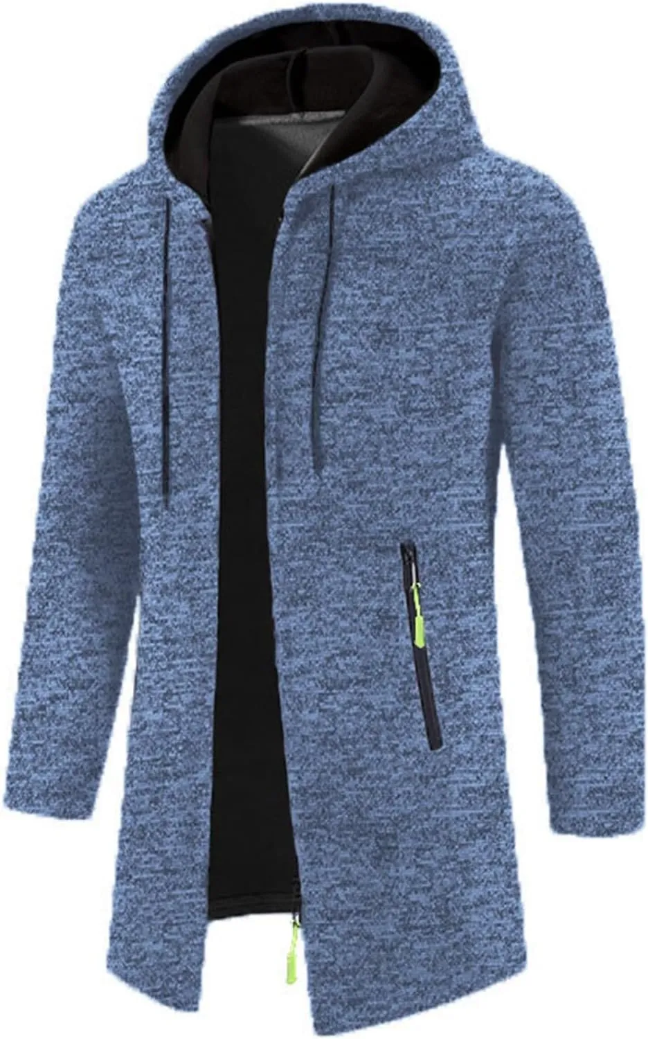 RTRDE Mens Coat Sweater Jackets Casual Knitted Cardigan Fleece Lined Full Zip Coat with Hood Novelty Jacket, M-3XL