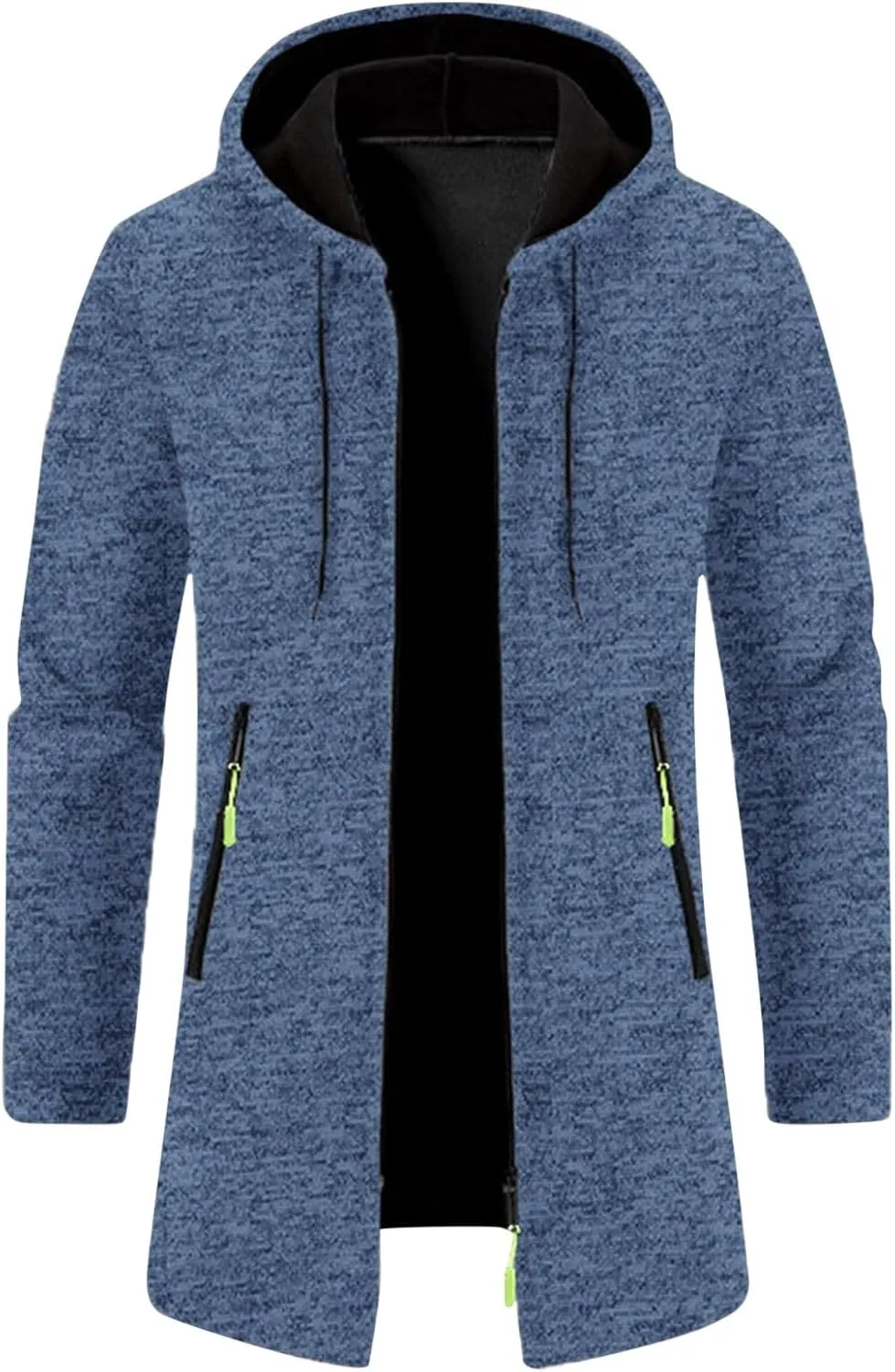 RTRDE Mens Coat Sweater Jackets Casual Knitted Cardigan Fleece Lined Full Zip Coat with Hood Novelty Jacket, M-3XL