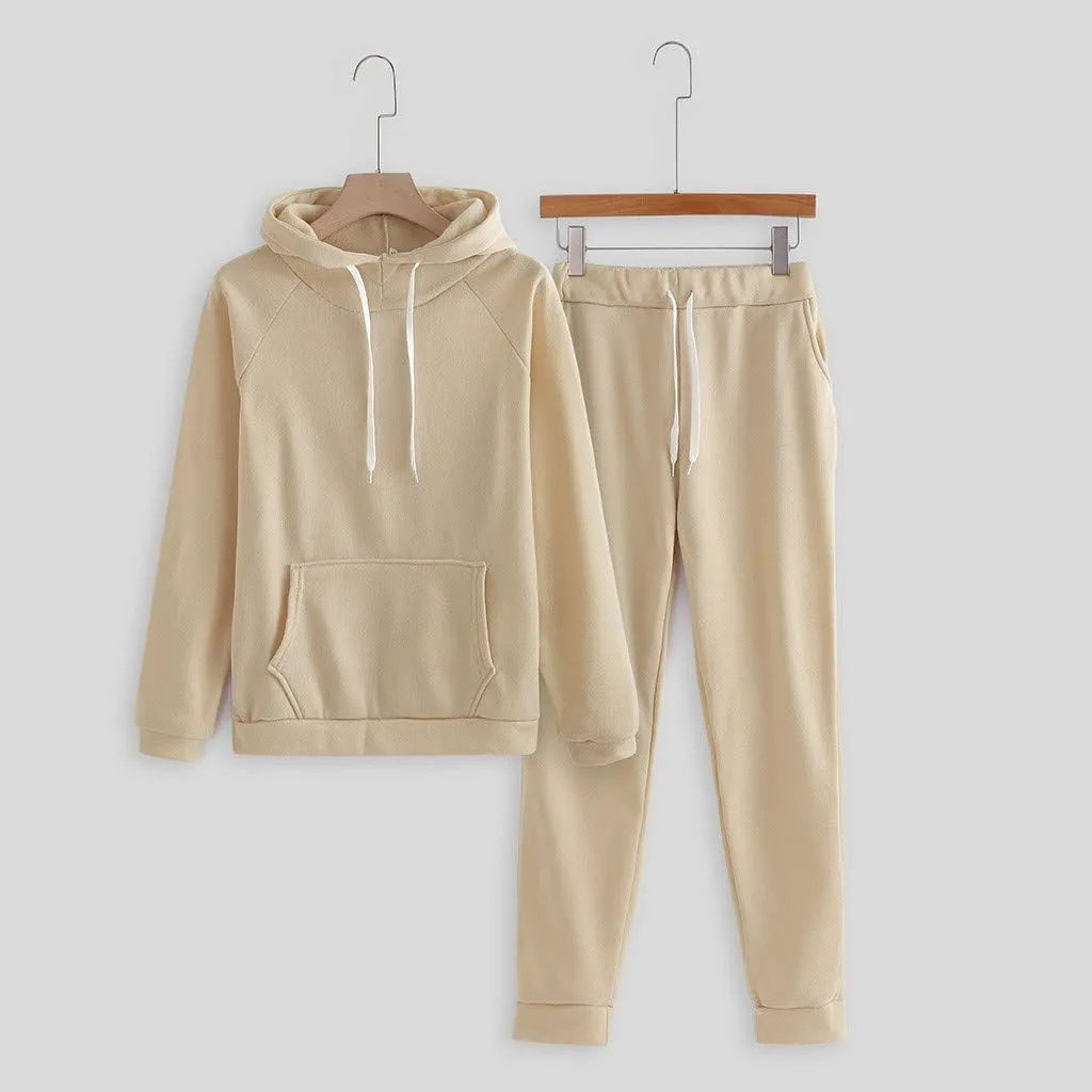 SHAOBGE Womens 2 Piece Outfits Lounge Hoodie Sweatsuit Sets Oversized Sweatshirt Baggy Fall Fashion Sweatpants with Pockets