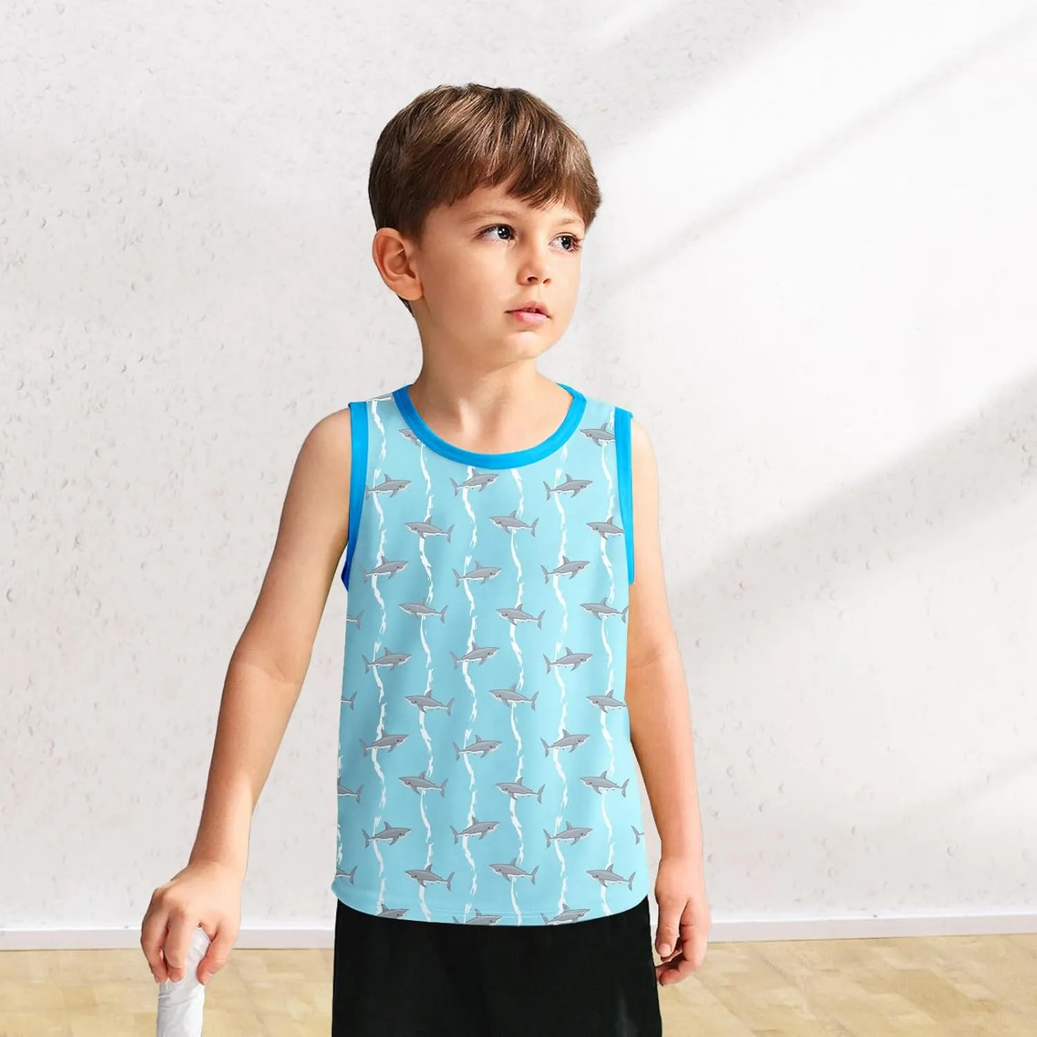Toddler Boys Tank Tops Sleeveless Shirt Cartoon Undershirts Kids 3 Pack for 3-8 Years