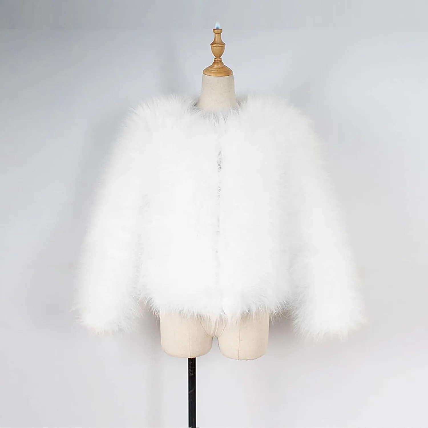 Toddler Girls Faux Fur Jacket Furry Coat Open Front Fur Cardigan Kids Girls Winter Coat Thicken Trendy Shaggy Jacket