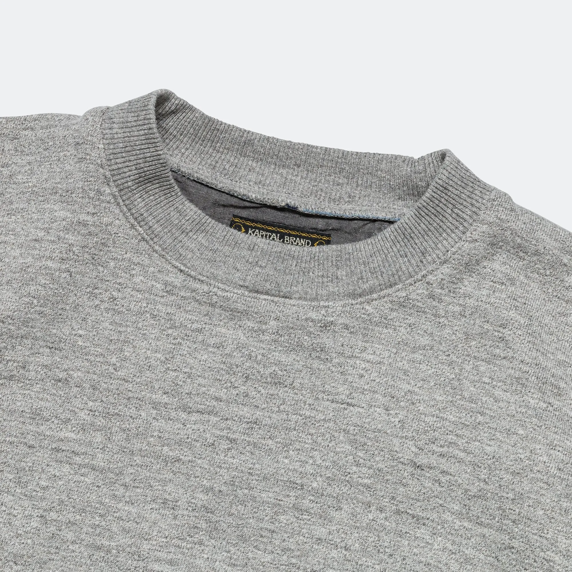 TOP SWT Knit x YABANE Quilt 2 TONES BIG Vest - Grey/IDG