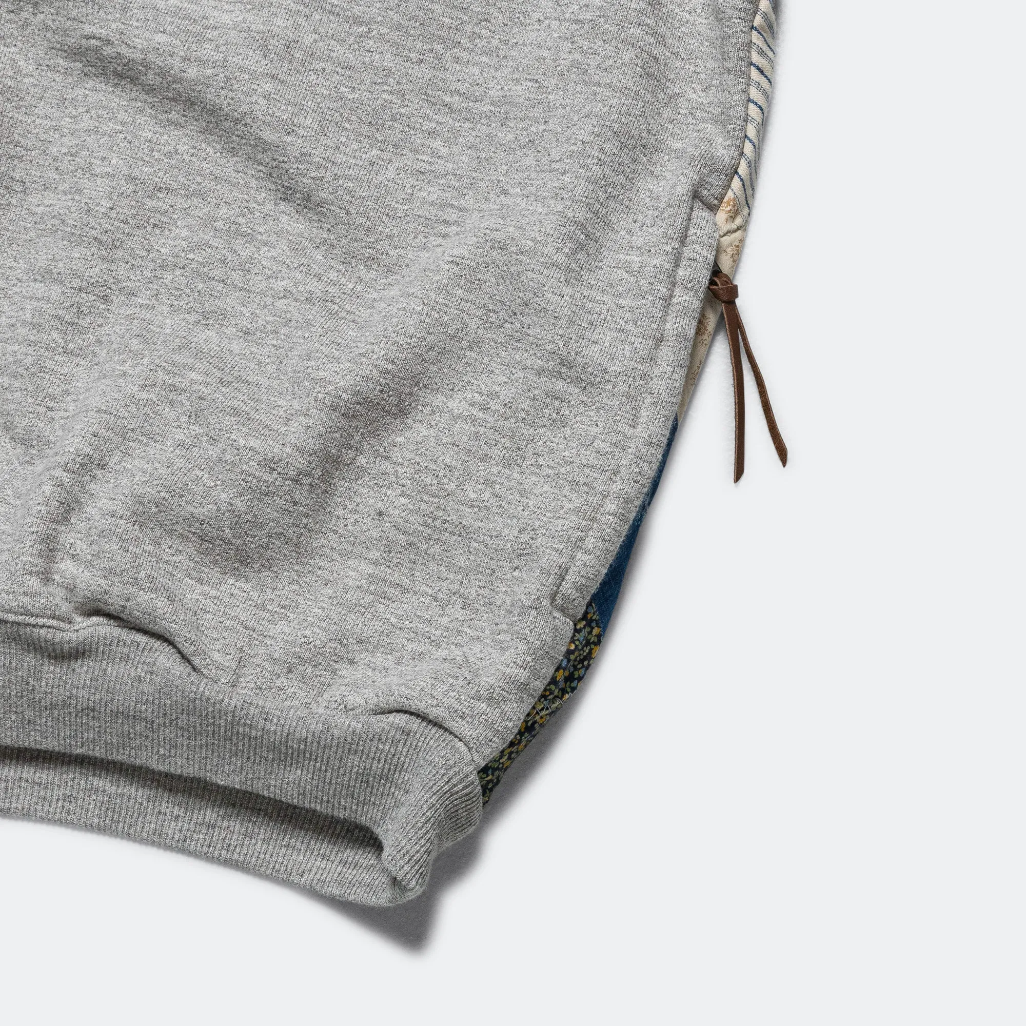 TOP SWT Knit x YABANE Quilt 2 TONES BIG Vest - Grey/IDG