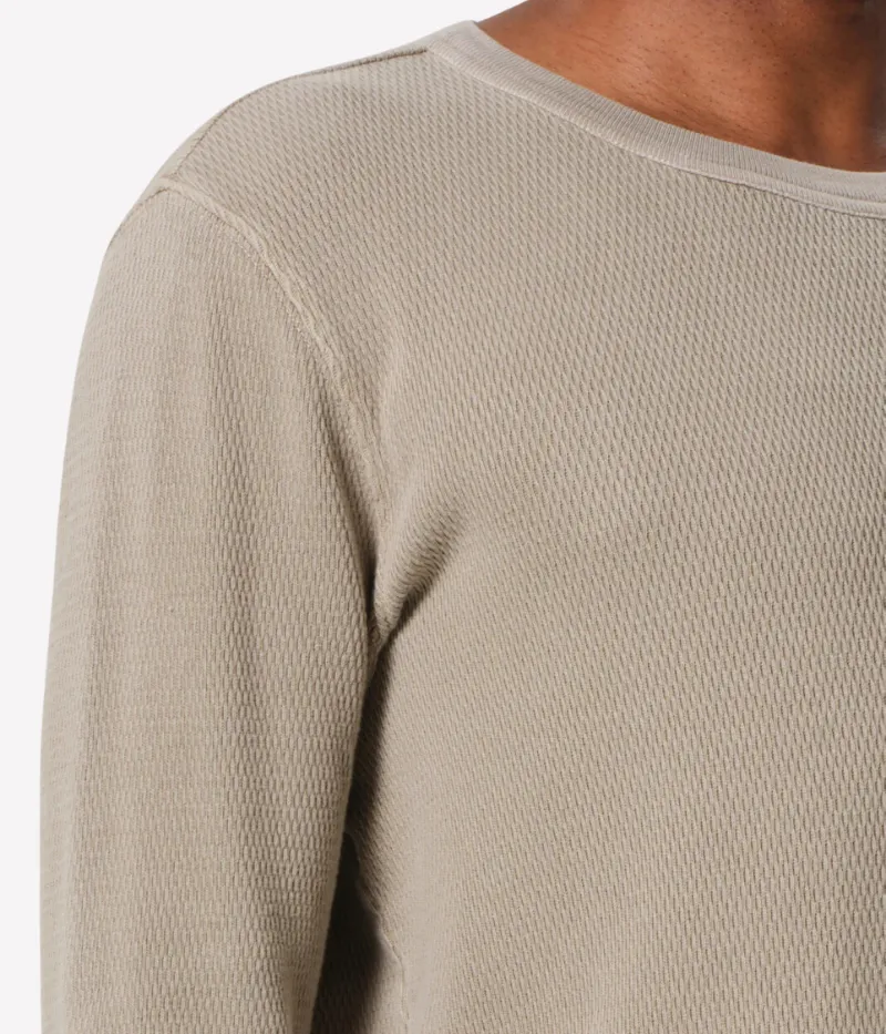 Waffle Crewneck in Pelican