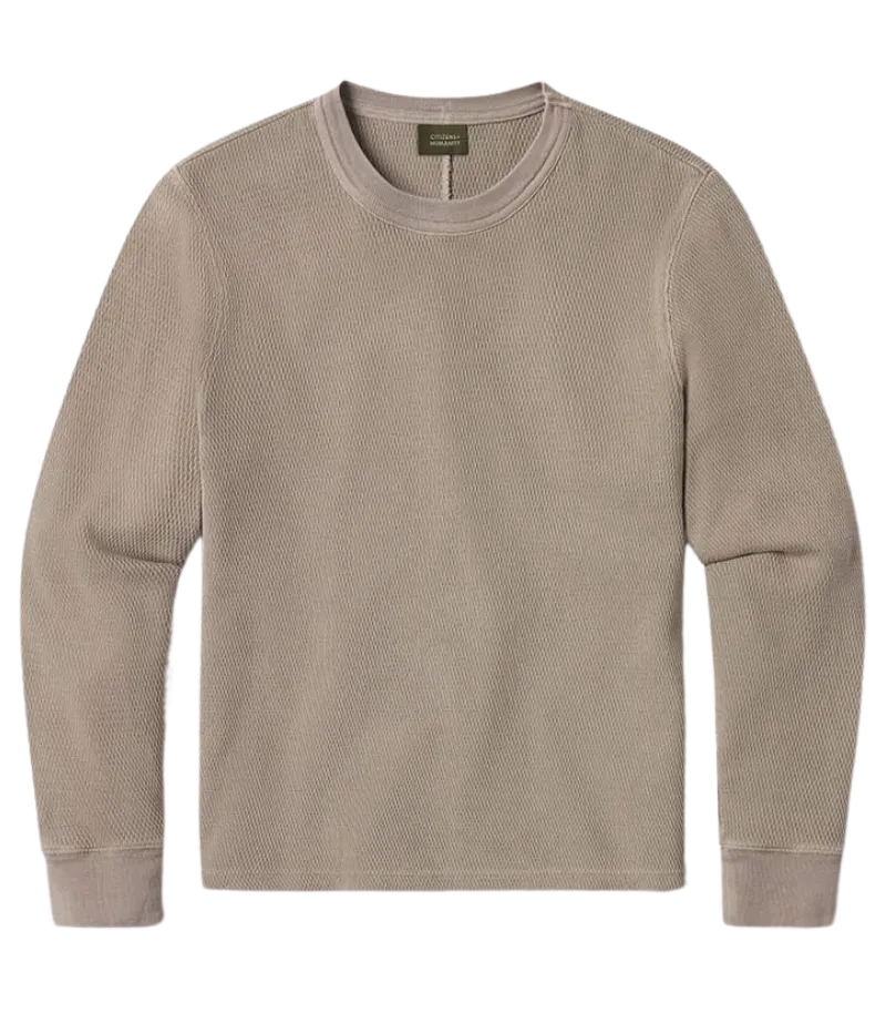 Waffle Crewneck in Pelican