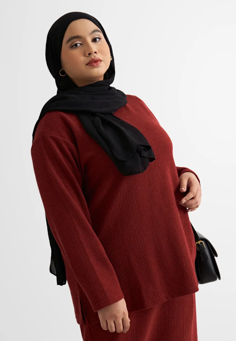 Webster Waffle Casual Relax Top