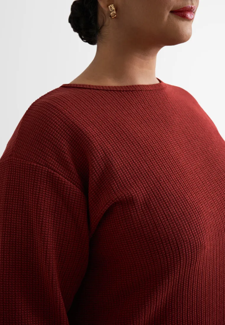 Webster Waffle Casual Relax Top