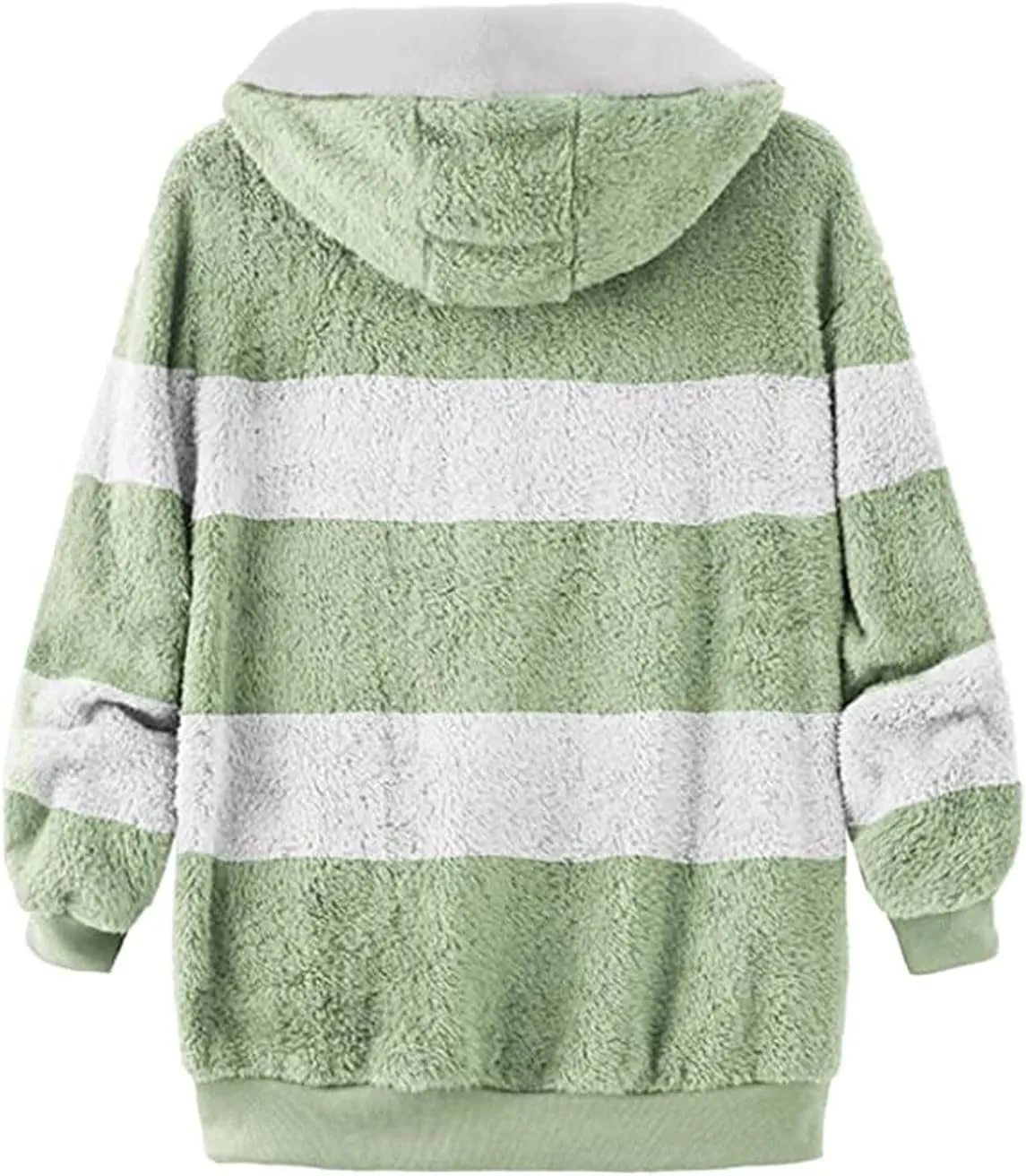 Winter Coats for Women Plus Size Fleece Hooded Jacket Long Sleeve Sherpa Jacket Full Zip Hoodies Winter Clothes