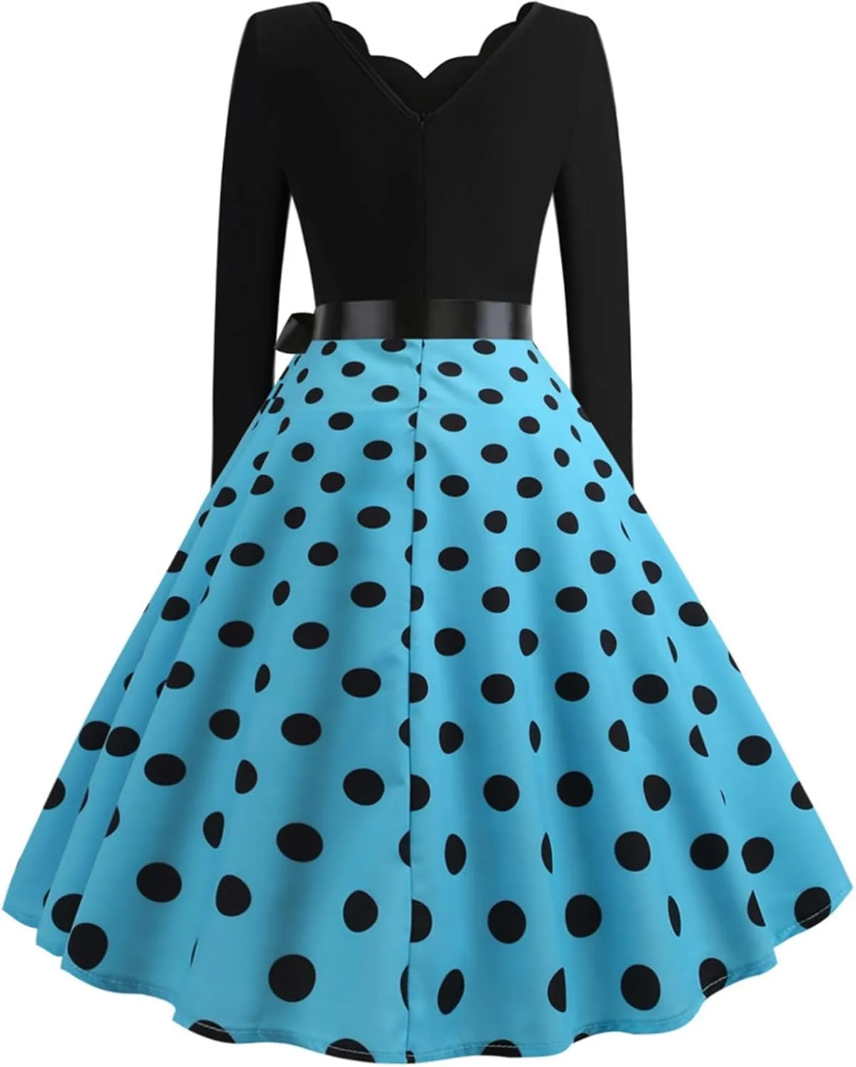 Women Casual Loose Formal Dress Long Sleeved Printed A-Line Midi Dress Plus Size Spring Dresses Church Work Dresses