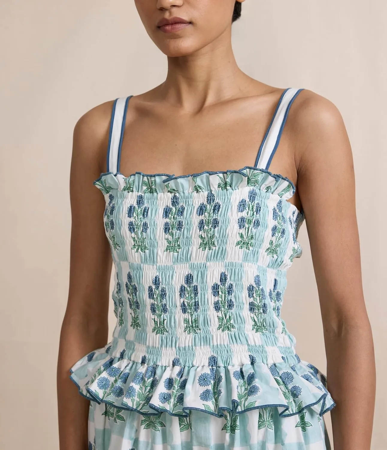 Women Floral Graphic Maxi Dress Square Neck Spaghetti Strap A-line Flowy Sundress Casual Long Beach Dress