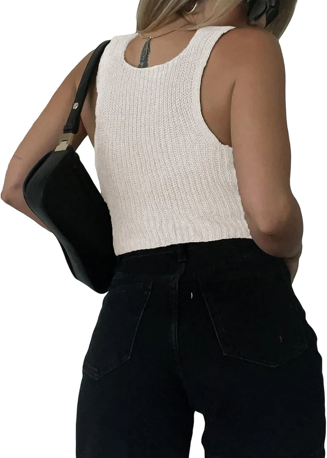 Women Sexy Slim Fit Vintage Button Sleeveless Suit V Neck Halter Jacket Tuxedo Vader Blazer