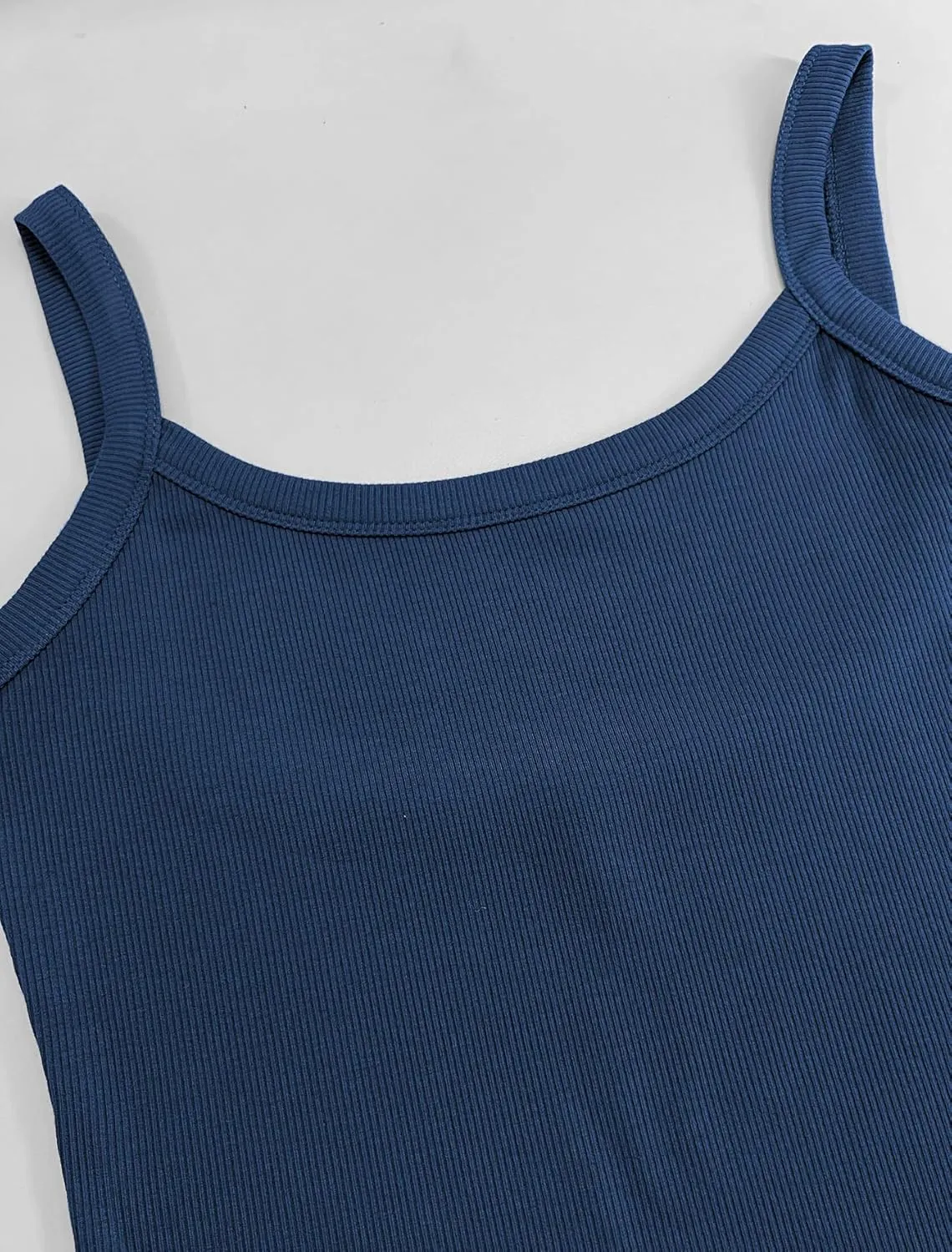 Women Summer Tops Backless Tank Tops Basic Cute 2025 Crew Neck Camisole Spaghetti Strap Going Out Slim Fit Shirts