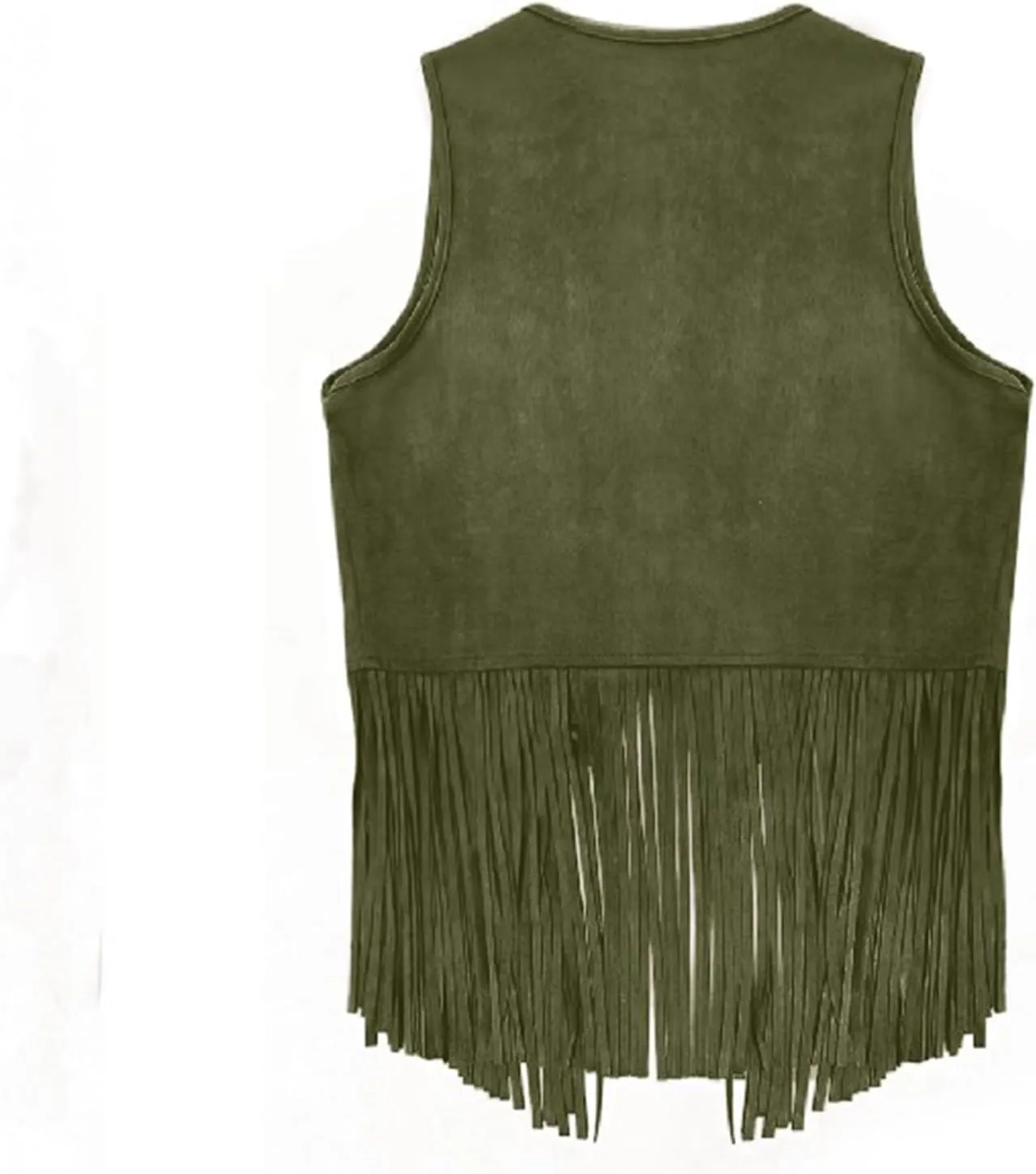 Women Vintage Western Fringe Vest Cowboy Cowgirl Clothes 70s Hippie Vest Tassel Country Concert Fringe Tops Shirts