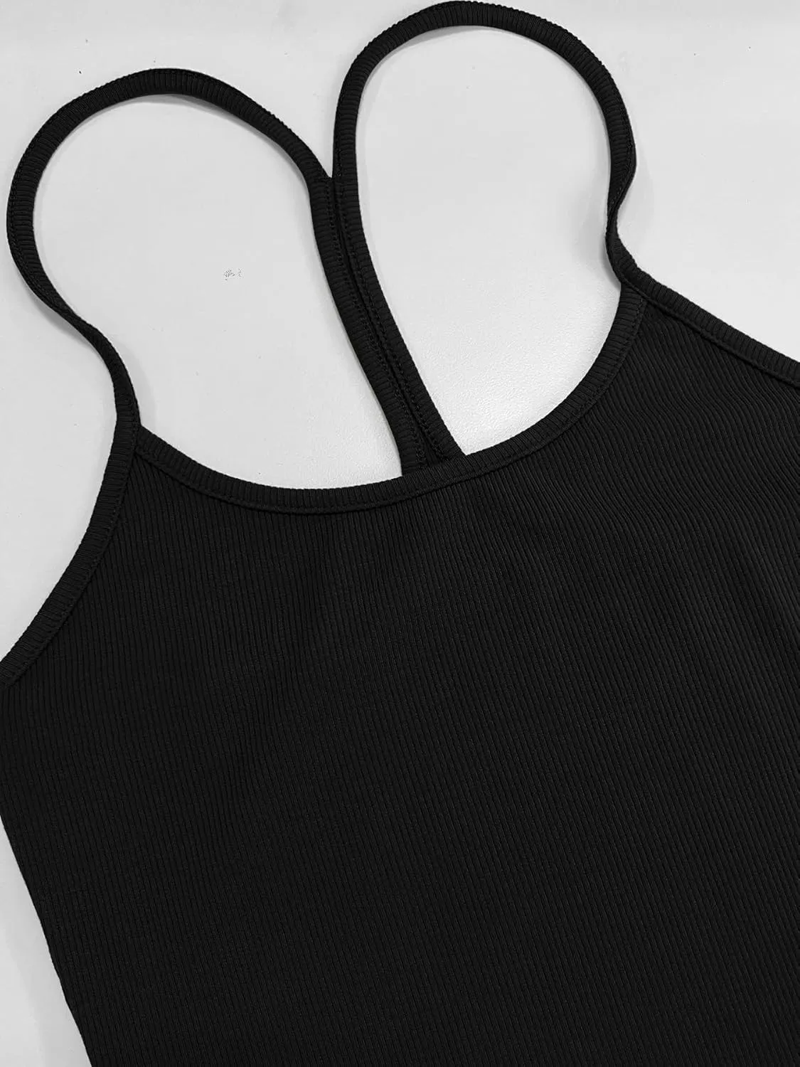 Women Workout Tops Racerback Tank Tops Basic Cute Summer 2025 Camisole Crew Neck Going Out Slim Fit Shirts