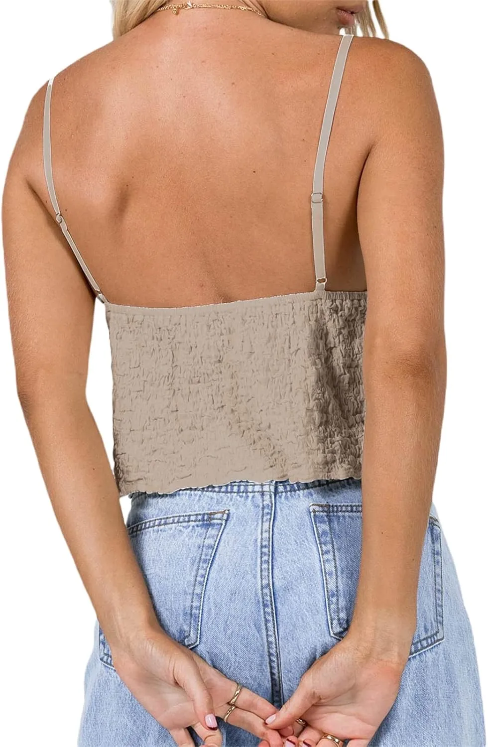 Women Y2K Ruched Camisole Spaghetti Straps V Neck Cami Tops Summer Cute Bow Flowy Tank Tops Streetwear