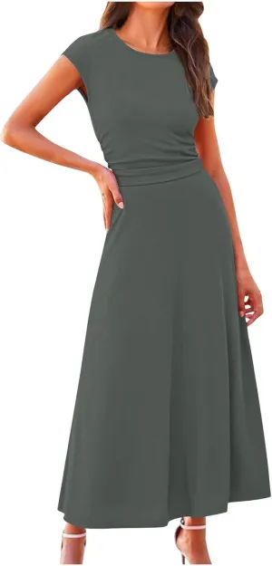 Women's 2 Piece Maxi Skirt Sets Summer Sets Pants Suits Dressy Elegant Long Sleeve Outfits High Waisted Long Outfit