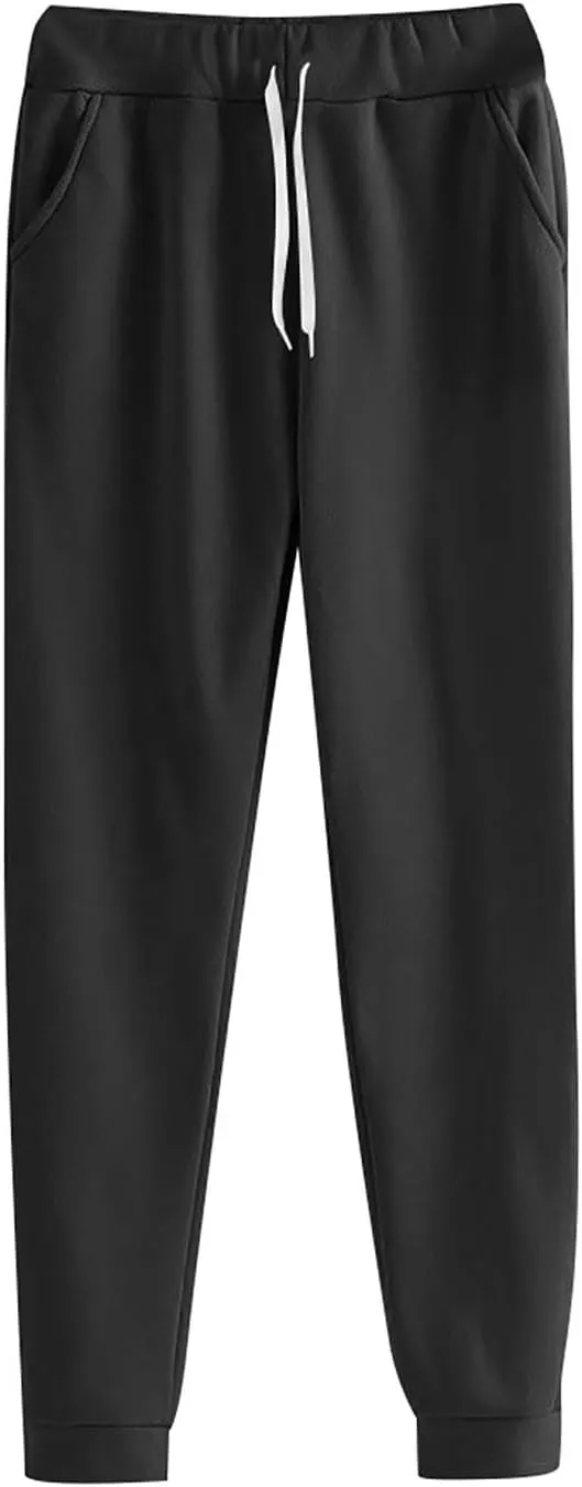 Womens 2 Piece Outfits Solid Color Oversized Hoodies and Pants Sets Fall Fashion Lounge Jogger Track Suits