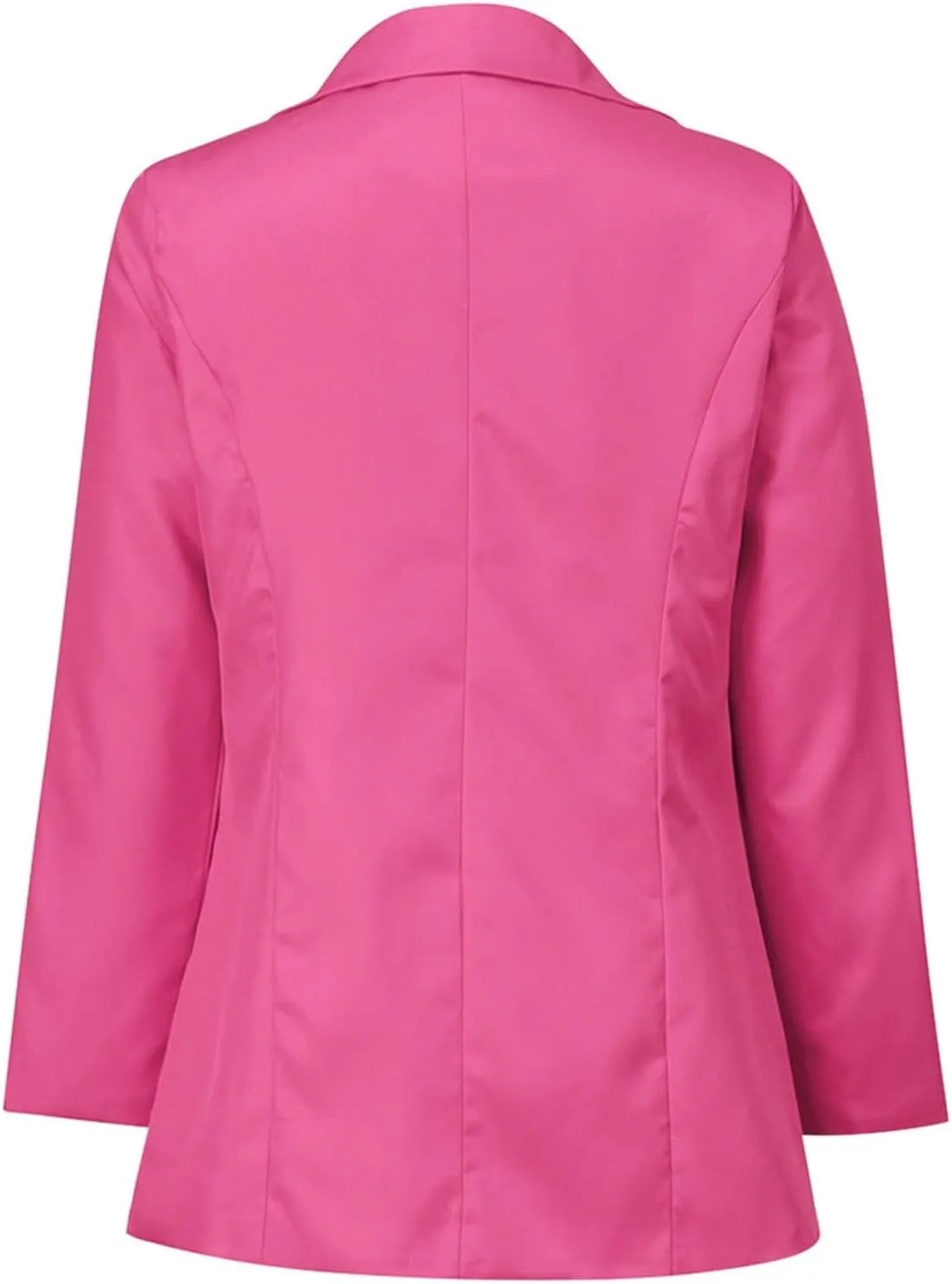 Womens 2024 Fashion Solid Overcoat Open Front Long Sleeve Outwear Lightweight Loose Oversized Jacket Coat Work Clothes