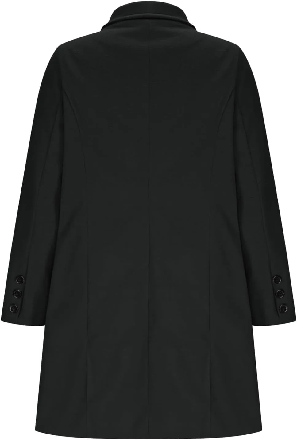 Women's Double Breasted Trench Coat Business Casual Lapel Slim Overcoat Long Blazer Jackets Plus Size Outwear