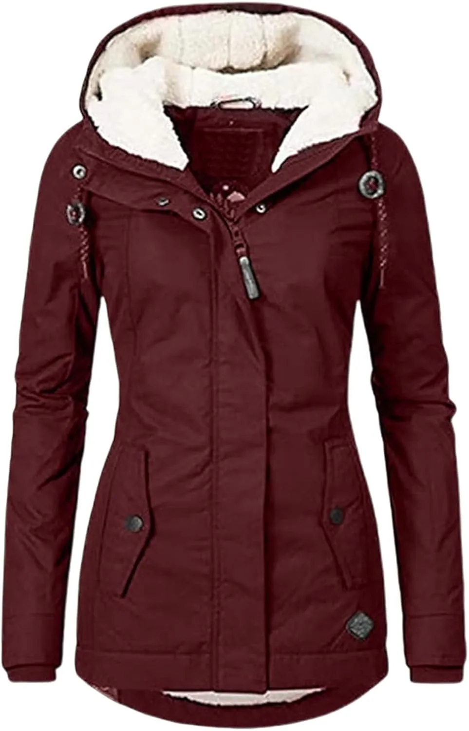 Women's Fashionable and Casual New Plus Velvet Plus Plus Plus Jacket Lamb Wool Pie Overcoming Jacket Women's