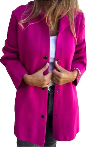 Womens Long Cardigan Casual Single Breasted Hooded Jacket Lapel Neck Long Sleeve Solid Trench Coat for Women 2024