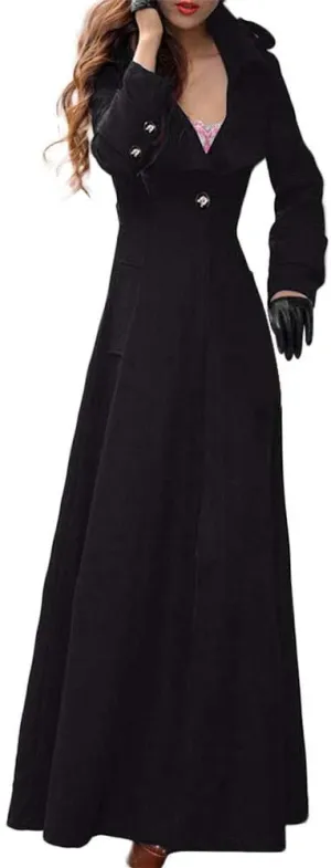 Womens Long Trench Coat Winter Coat Lapel Womens Long Outwear Women'S Coat Fall Overcoat with Belt Cropped Trench